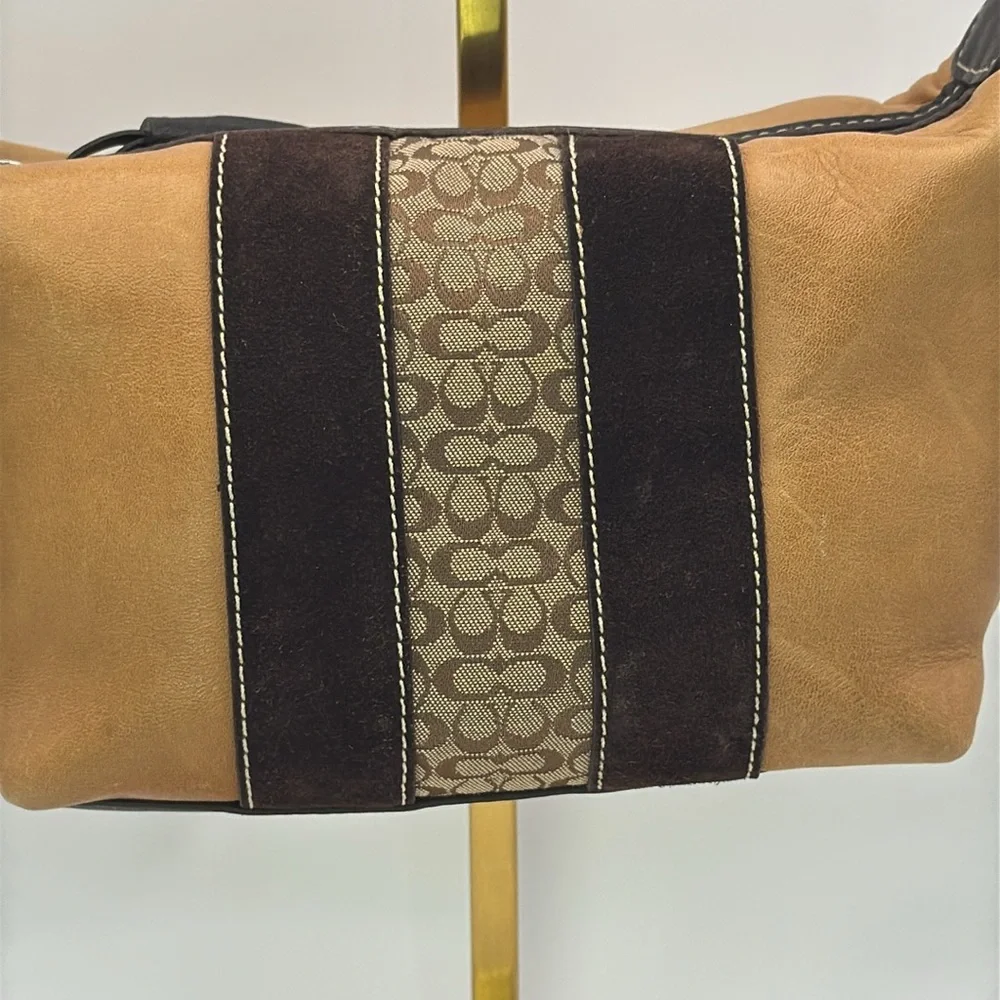 Vintage Coach Y2K leather - suede - signature mini bag - Picture 2 of 13